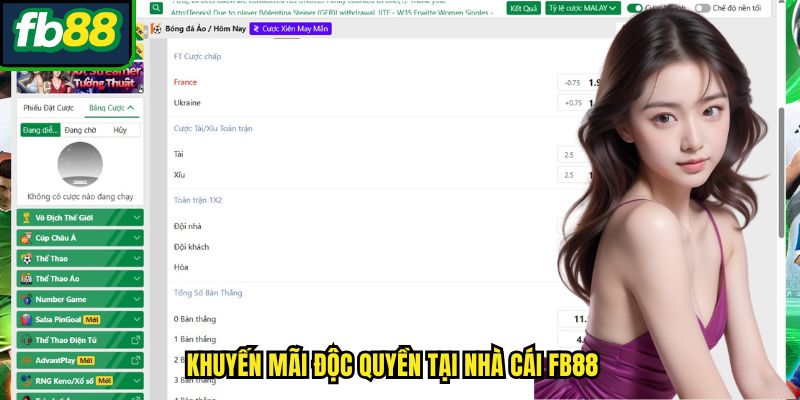 Khuyến mãi độc quyền tại nhà cái FB88